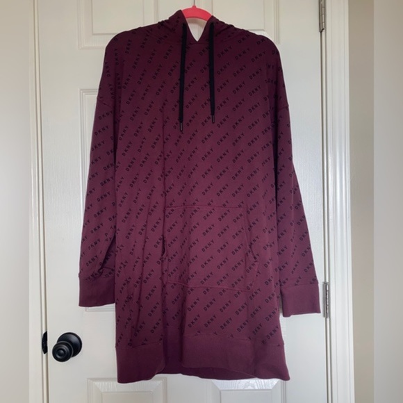 DKNY Sport Logo Hoodie Dress - Picture 4 of 7